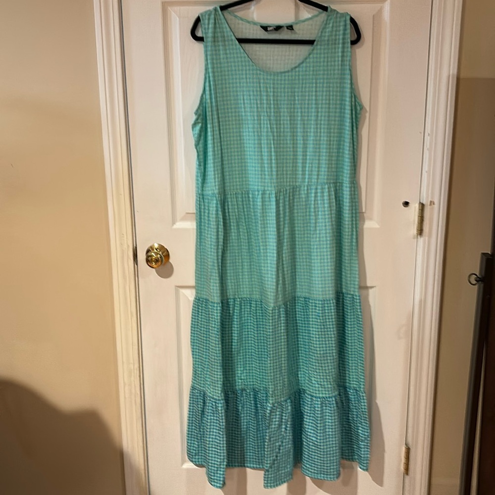 Land’s End sleeve-less, tiered sundress